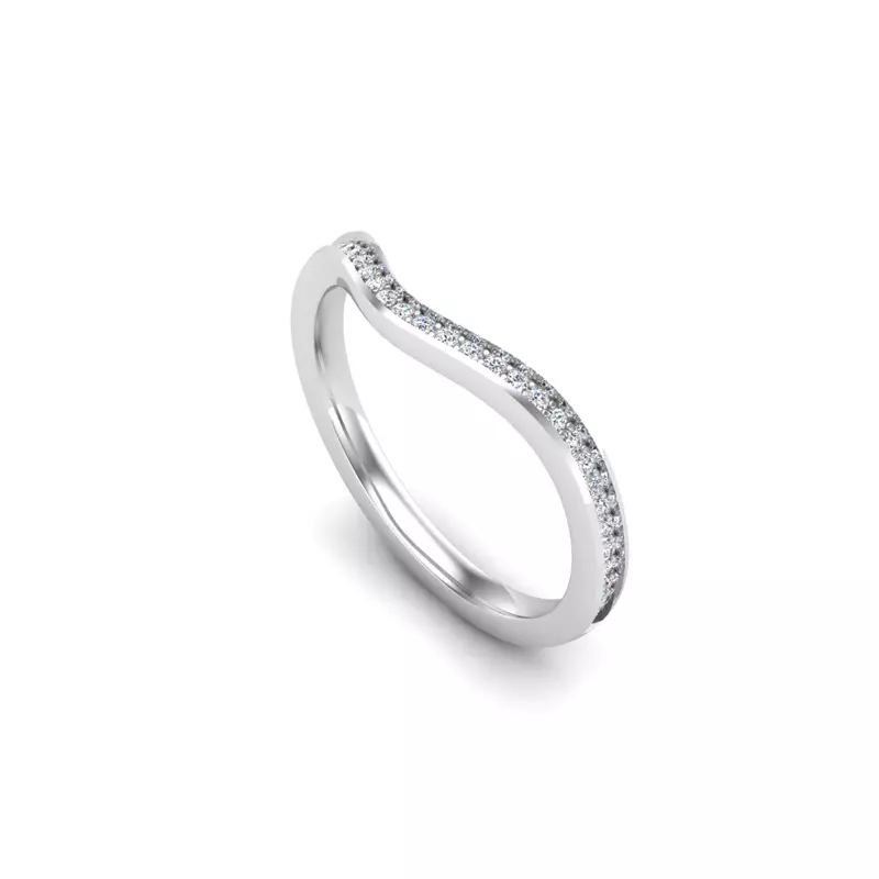 Platinum Nina Pave Band