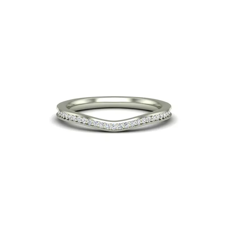 Platinum Amina Pave Band