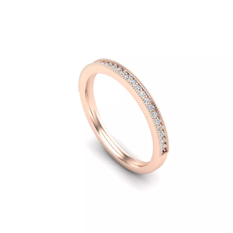 14K Rose Gold Lola Pave Band