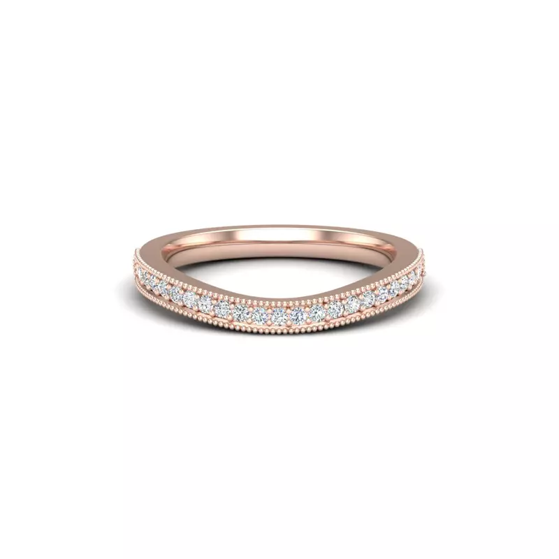 14K Rose Gold Sydney Pave Band