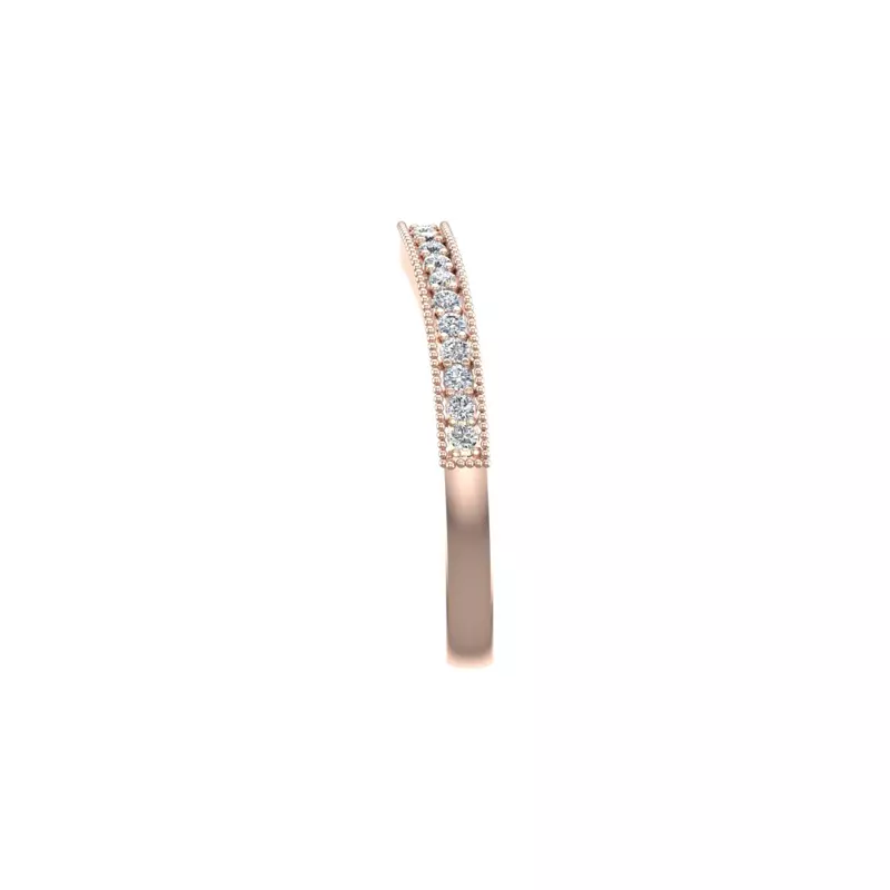 14K Rose Gold Sydney Pave Band