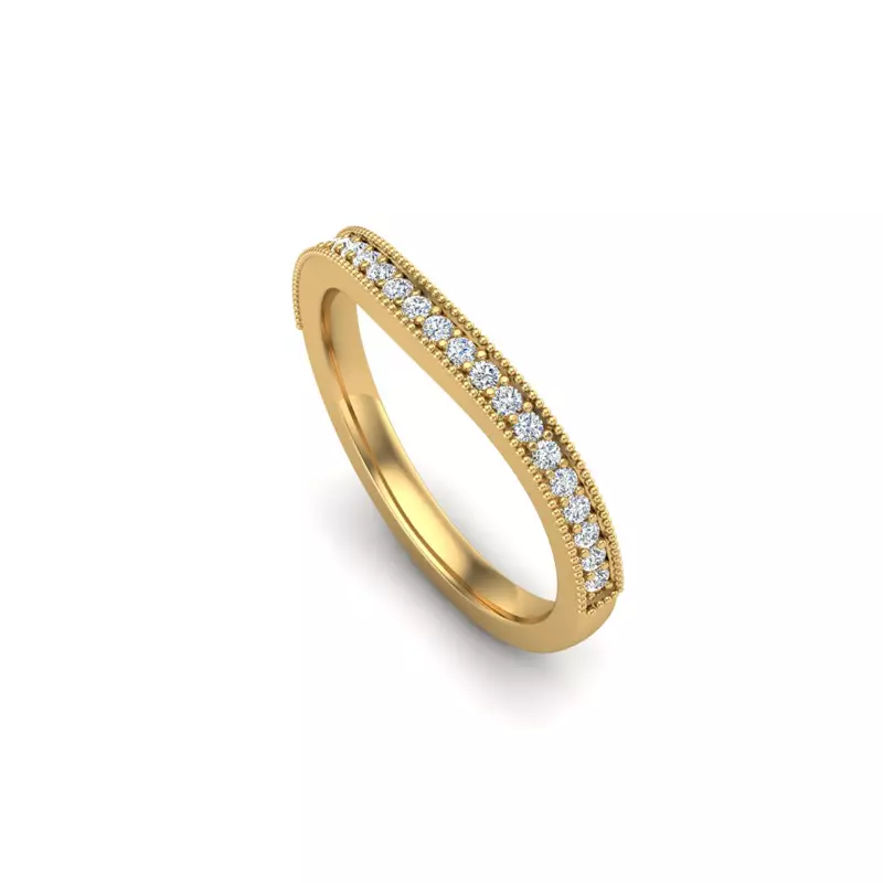 14K Yellow Gold Sydney Pave Band