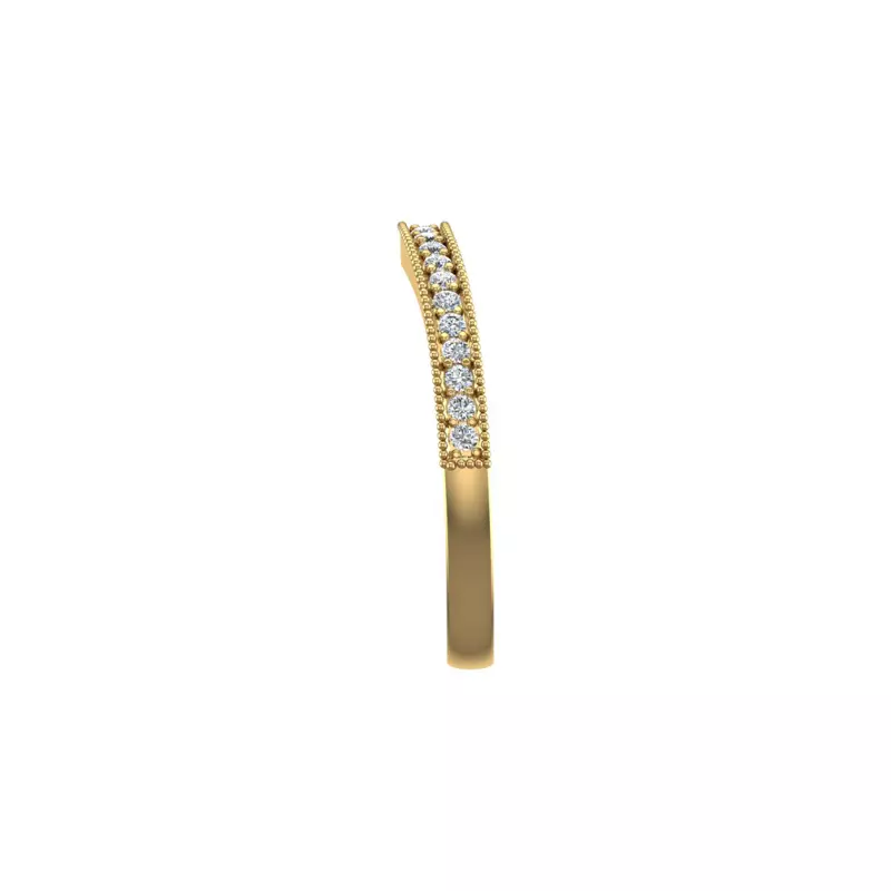 18K Yellow Gold Sydney Pave Band