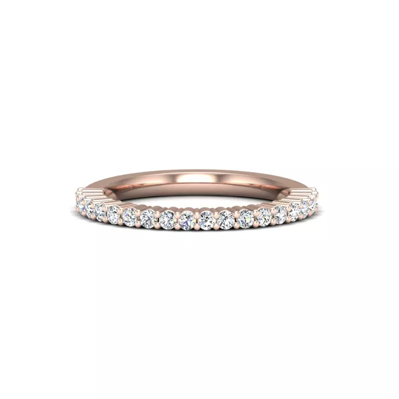 14K Rose Gold Vera Pave Band