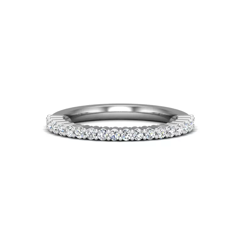 14K White Gold Vera Pave Band