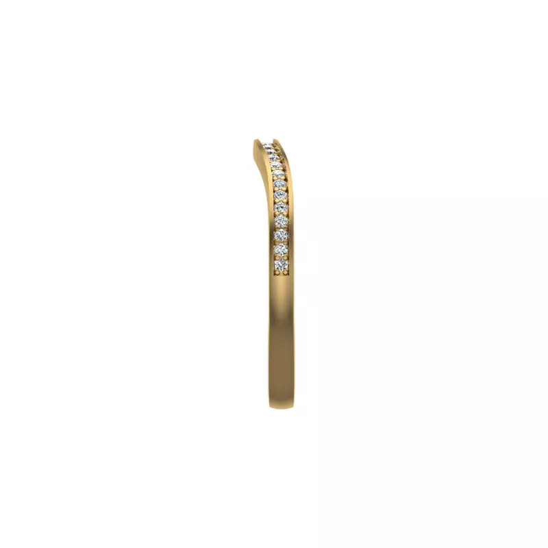 14K Yellow Gold Alayna Pave Band