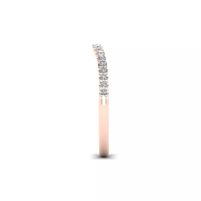14K Rose Gold Tatum Pave Band