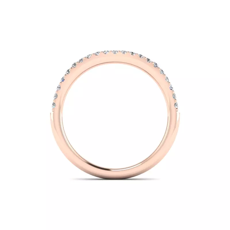 14K Rose Gold Tatum Pave Band