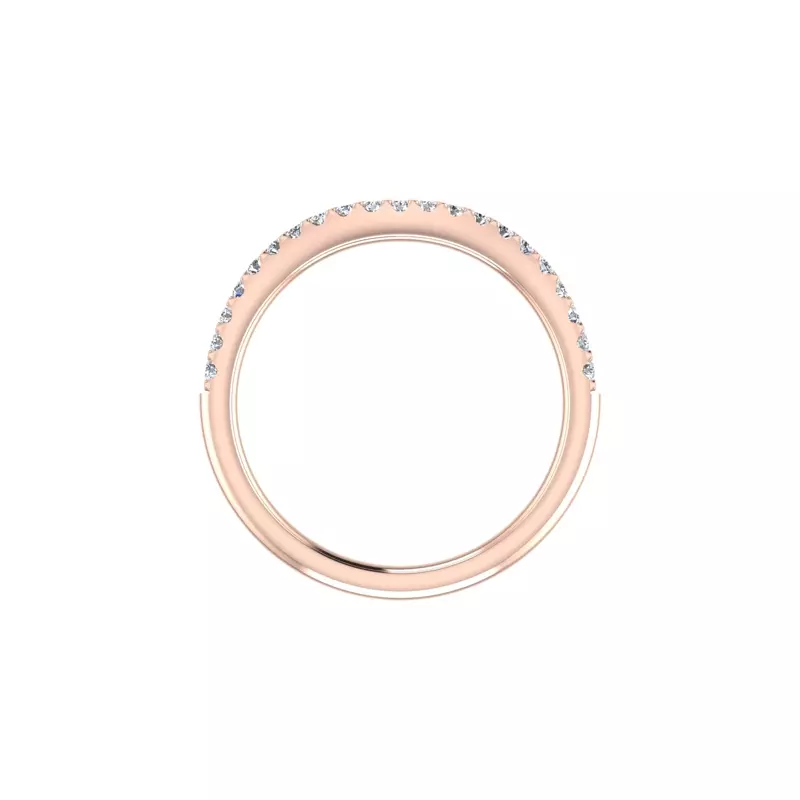 14K Rose Gold Mackenzie Pave Band
