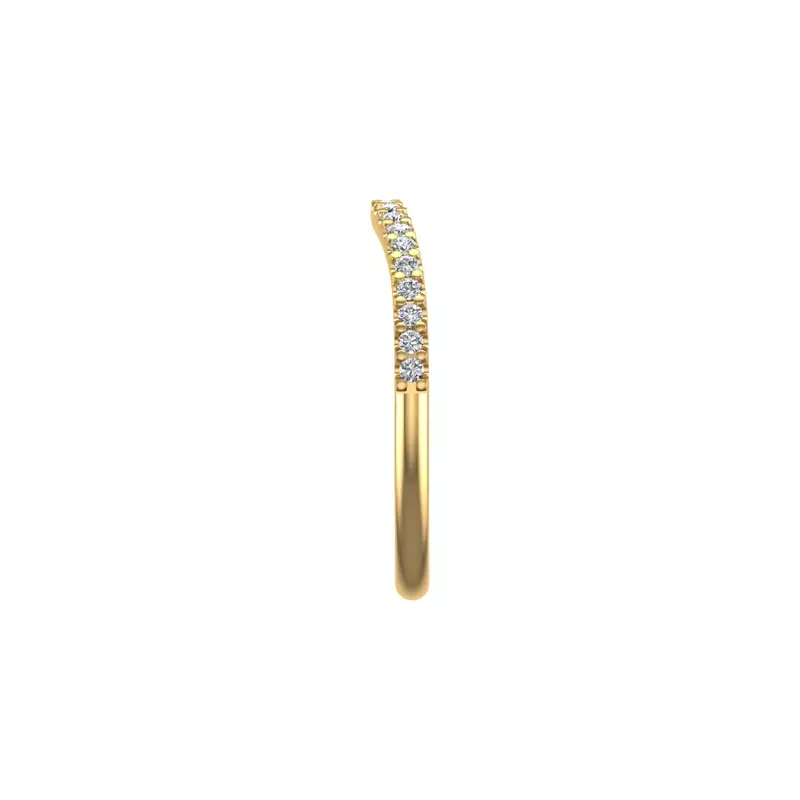 18K Yellow Gold Mackenzie Pave Band