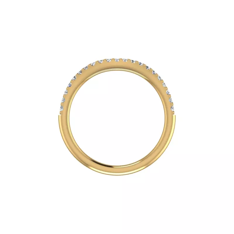 18K Yellow Gold Mackenzie Pave Band