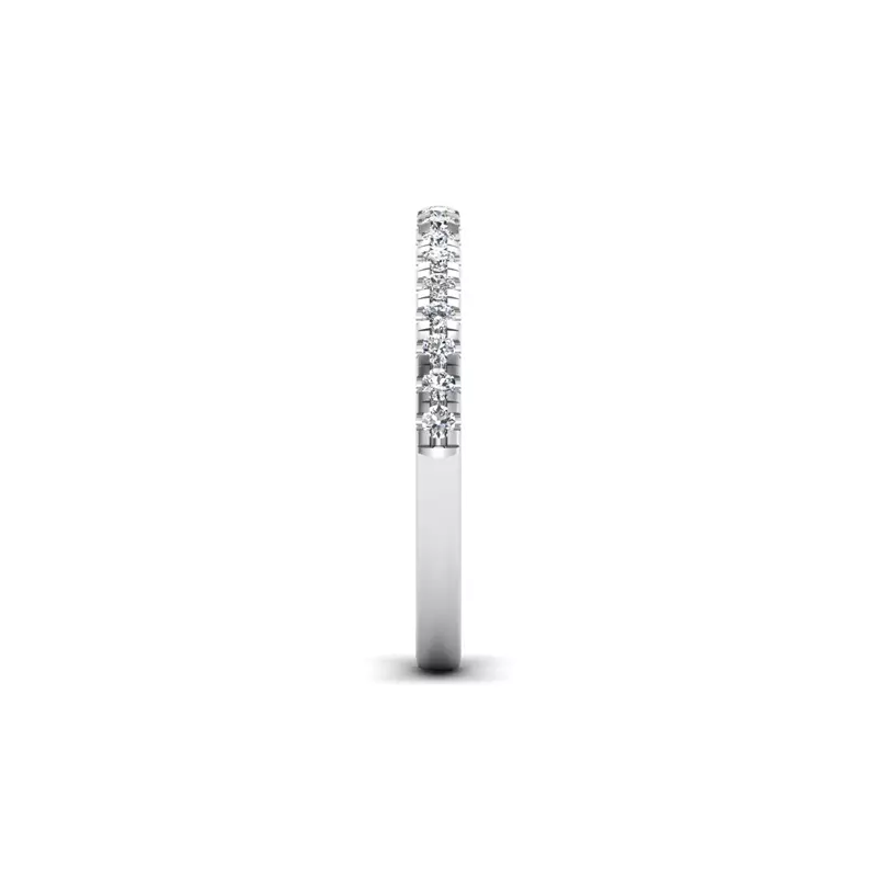 14K White Gold Janet Pave Band