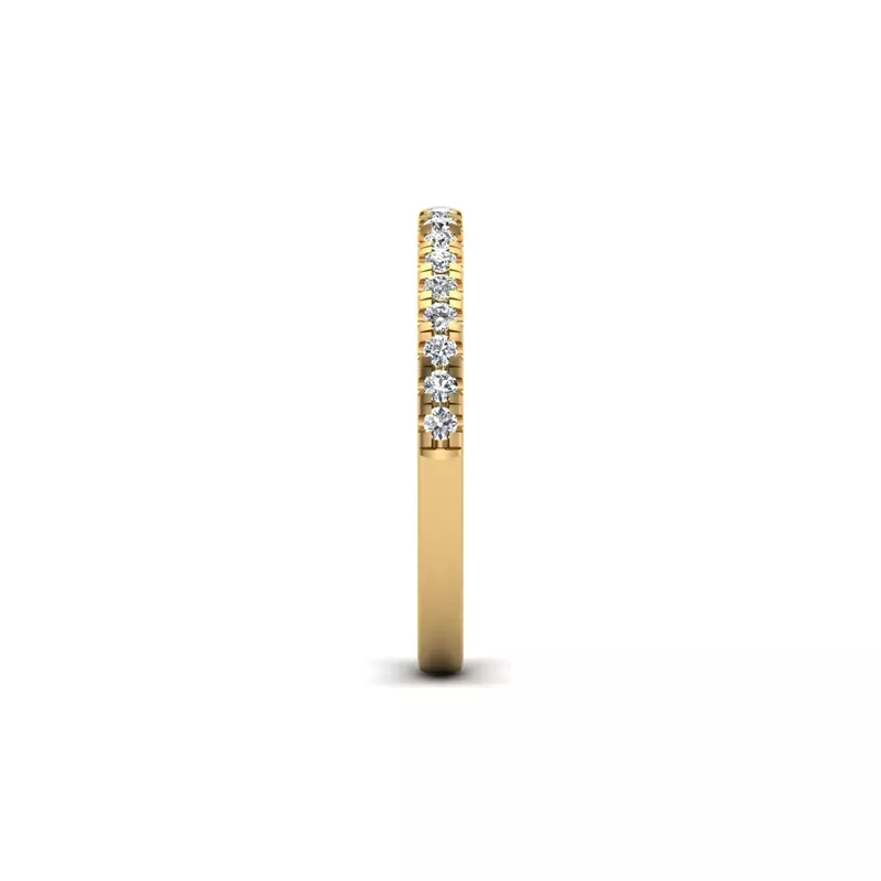 14K Yellow Gold Janet Pave Band