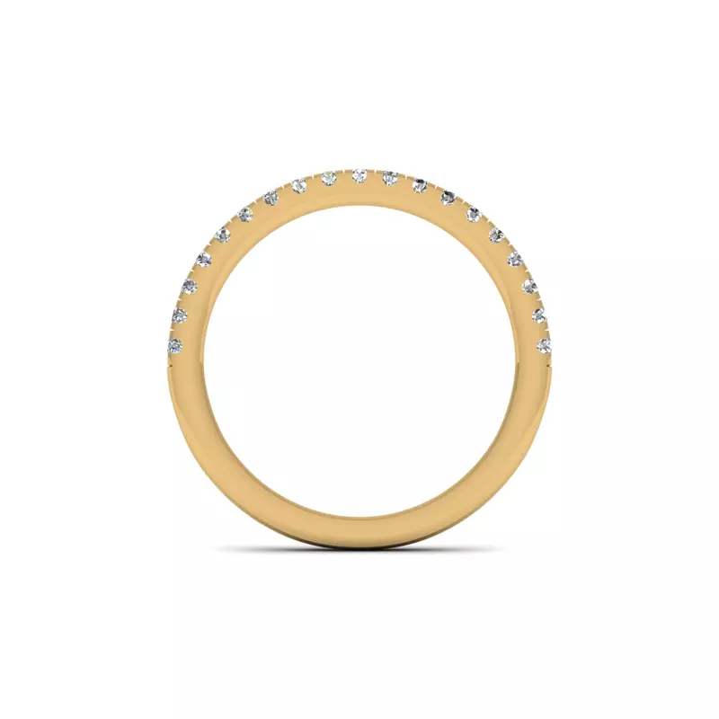 14K Yellow Gold Janet Pave Band