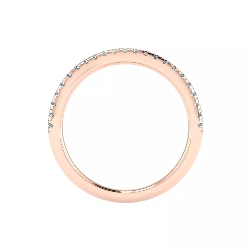 14K Rose Gold Elaina Pave Band