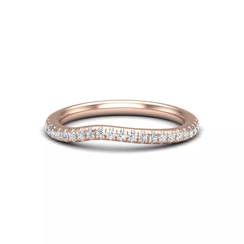 14K Rose Gold Elaina Pave Band