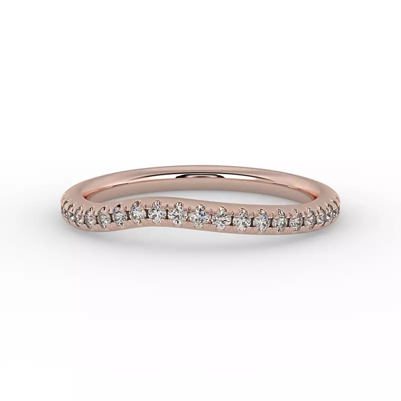 14K Rose Gold Elaina Pave Band