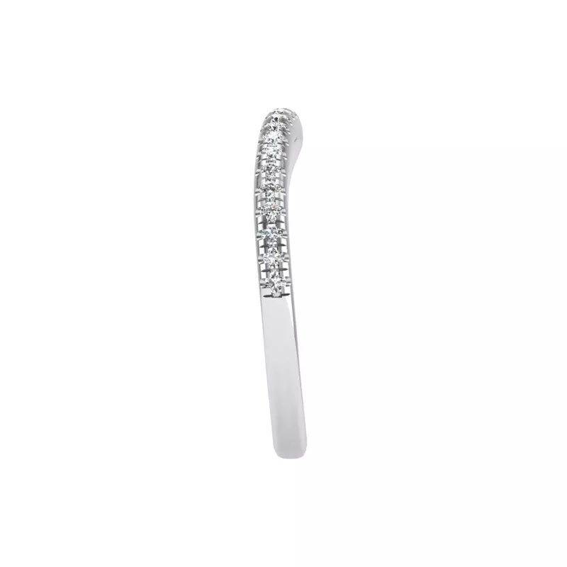 14K White Gold Elaina Pave Band