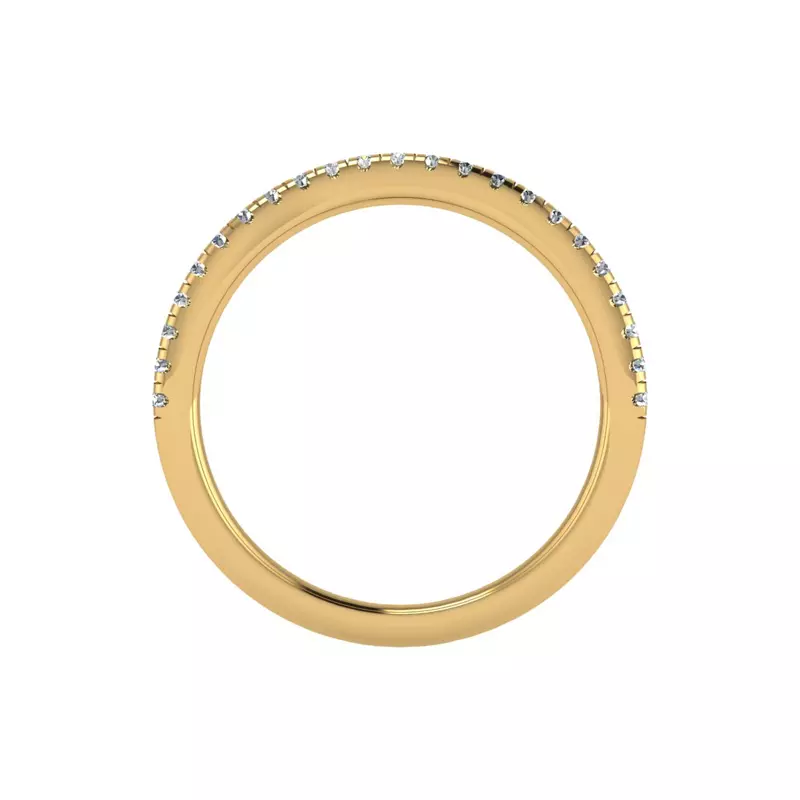 14K Yellow Gold Elaina Pave Band
