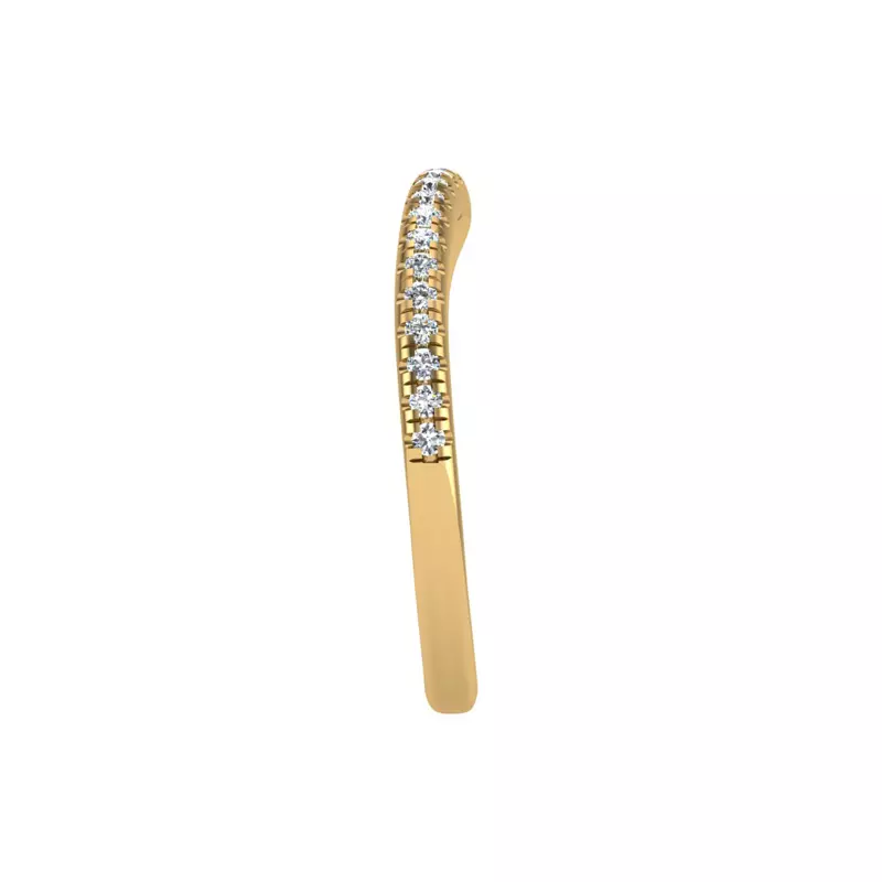 14K Yellow Gold Elaina Pave Band