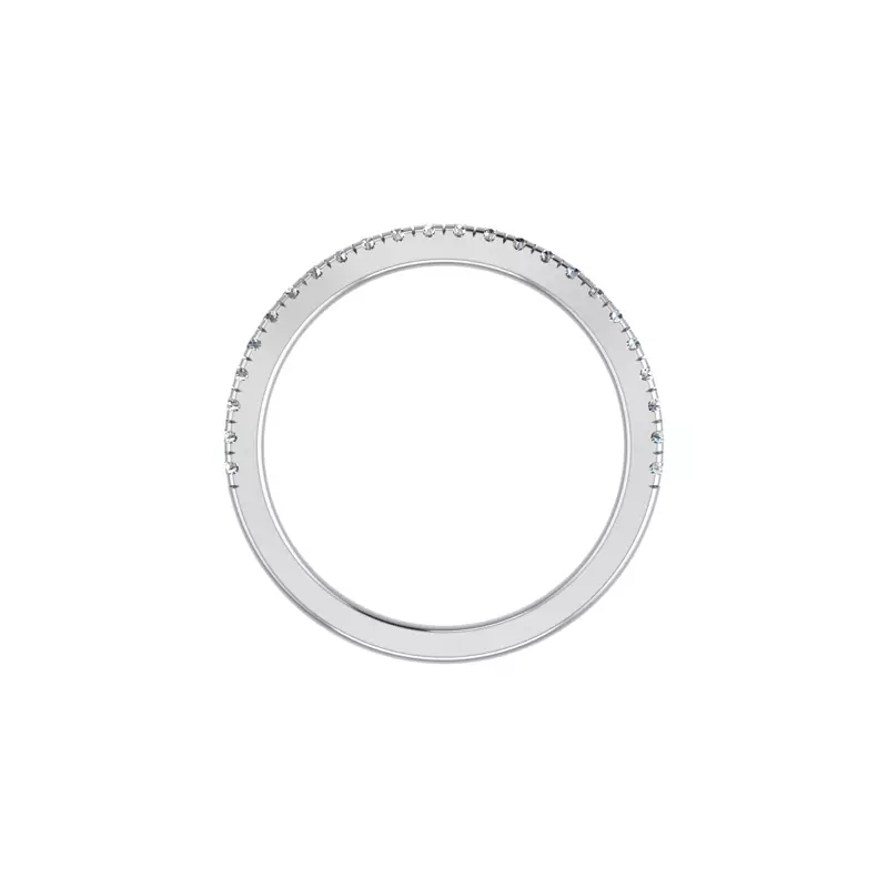 14K White Gold Angela Pave Band