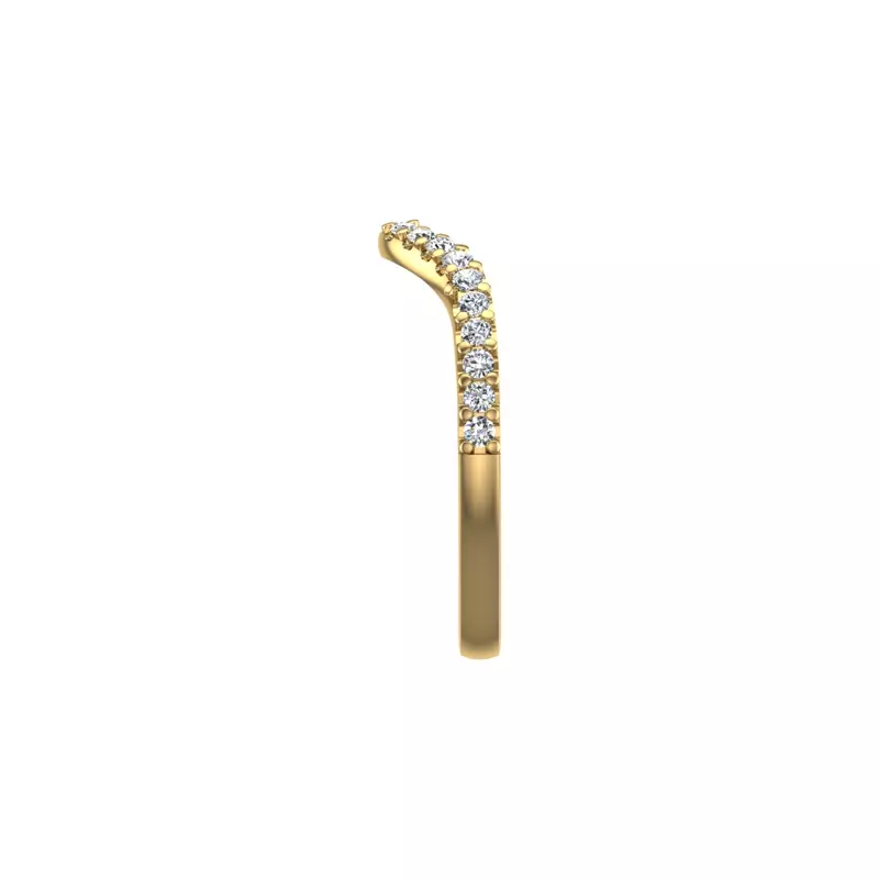 18K Yellow Gold Melissa Pave Band
