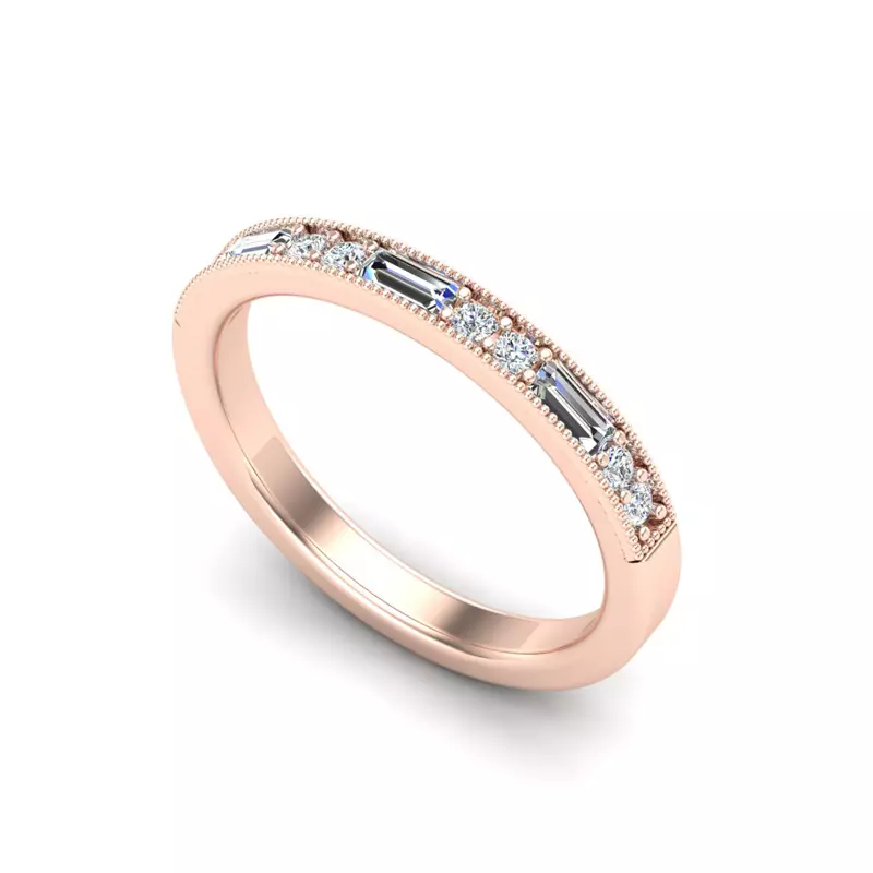 14K Rose Gold Willa Pave Band