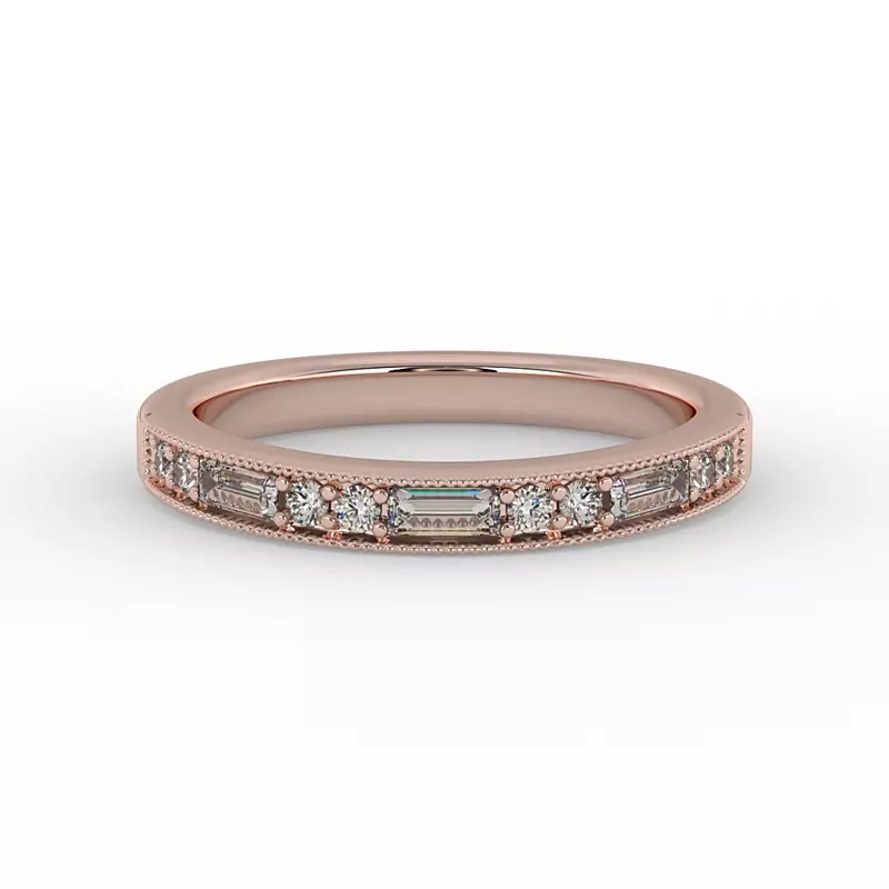14K Rose Gold Willa Pave Band