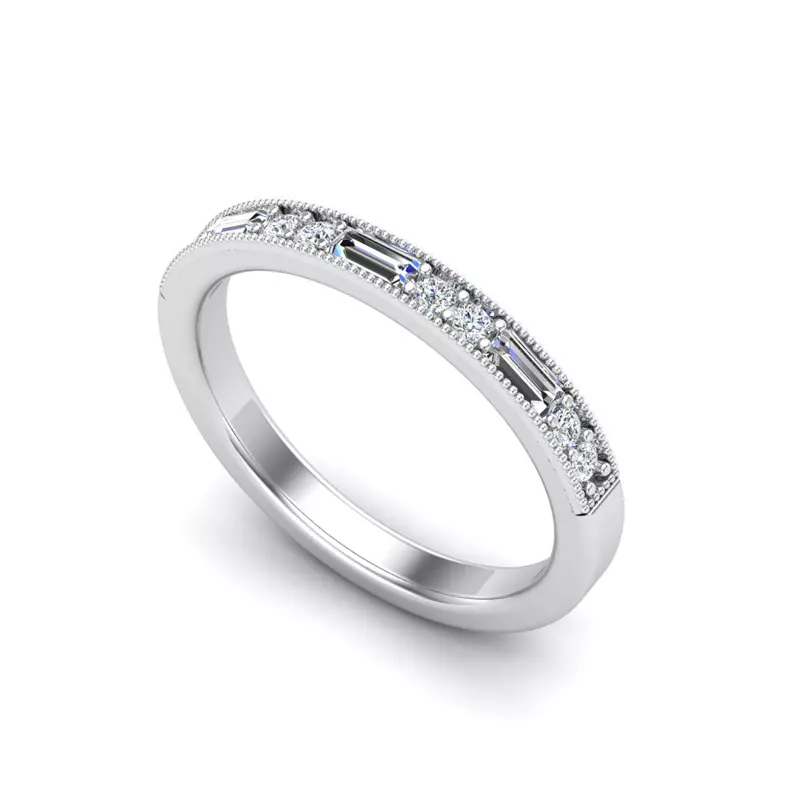 14K White Gold Willa Pave Band