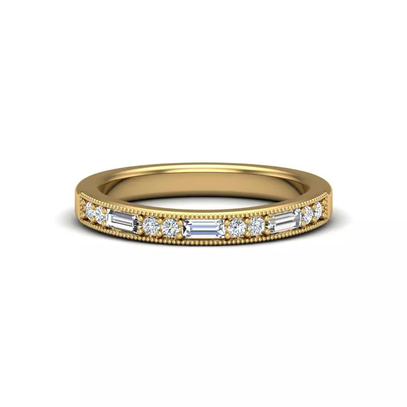 18K Yellow Gold Willa Pave Band