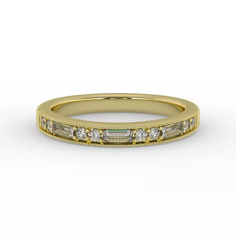 18K Yellow Gold Willa Pave Band
