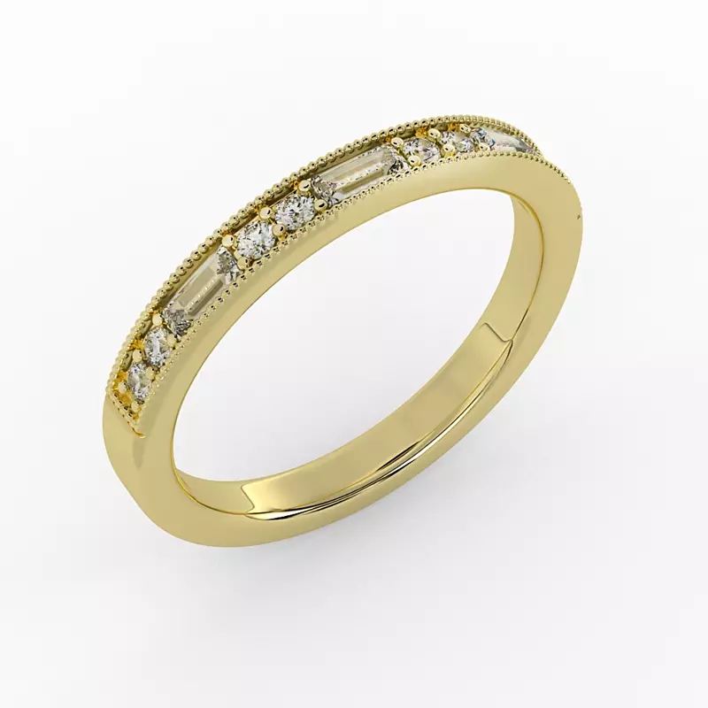 18K Yellow Gold Willa Pave Band