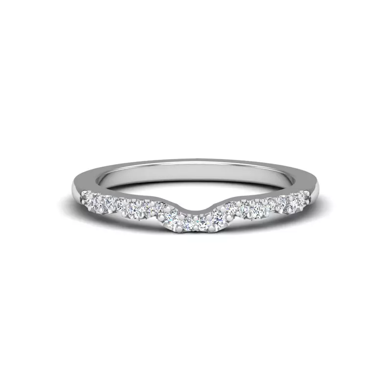 14K White Gold Samara Pave Band