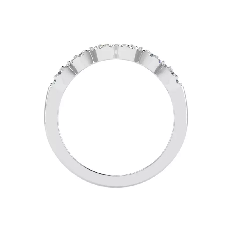 14K White Gold Samara Pave Band