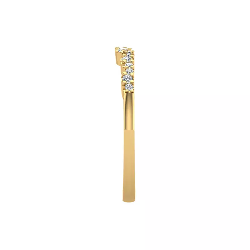 14K Yellow Gold Samara Pave Band