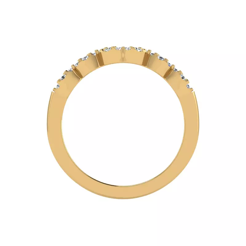 14K Yellow Gold Samara Pave Band