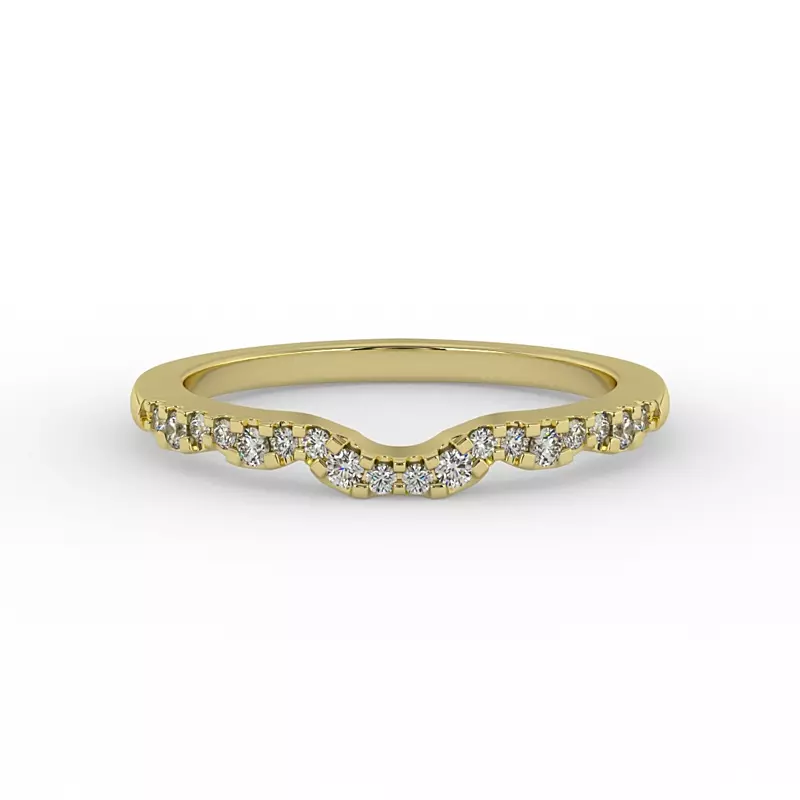 14K Yellow Gold Samara Pave Band