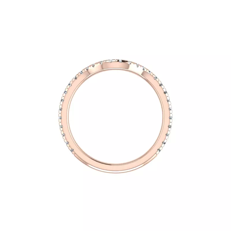 14K Rose Gold Destiny Pave Band