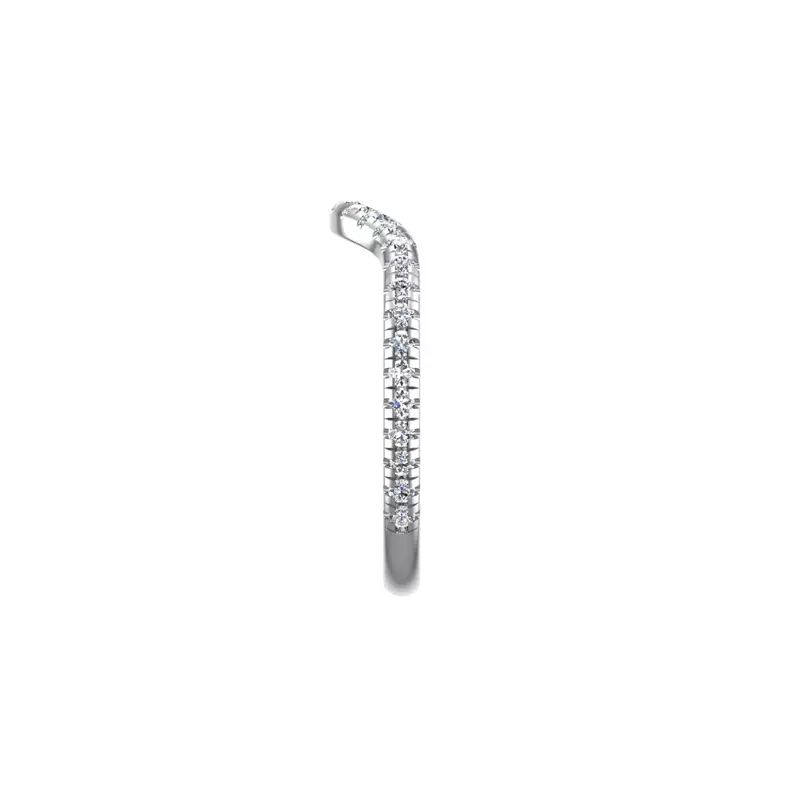 14K White Gold Destiny Pave Band
