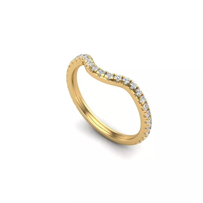 14K Yellow Gold Destiny Pave Band