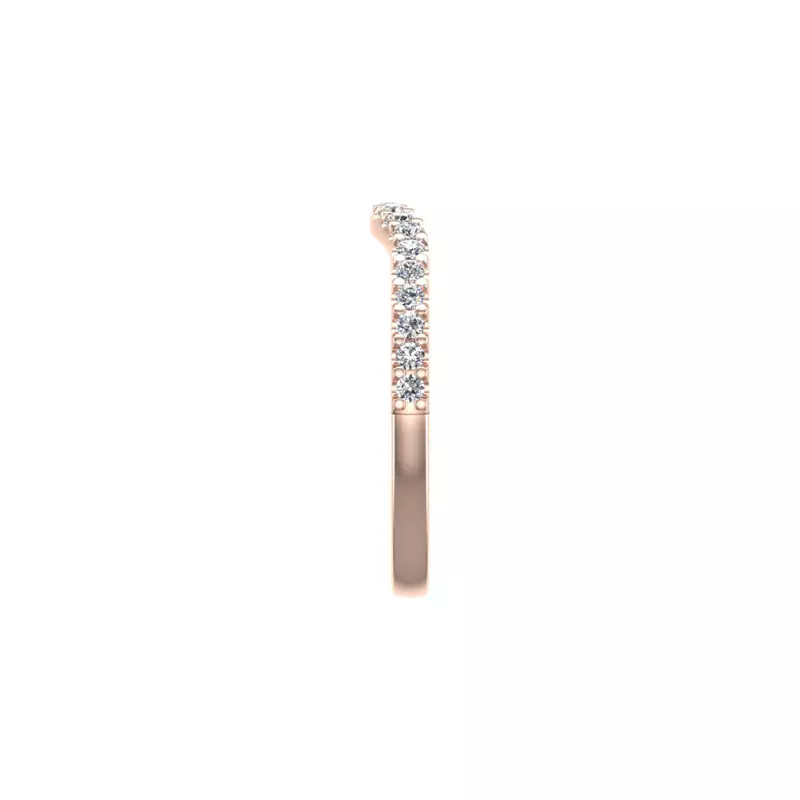 14K Rose Gold Rowan Pave Band