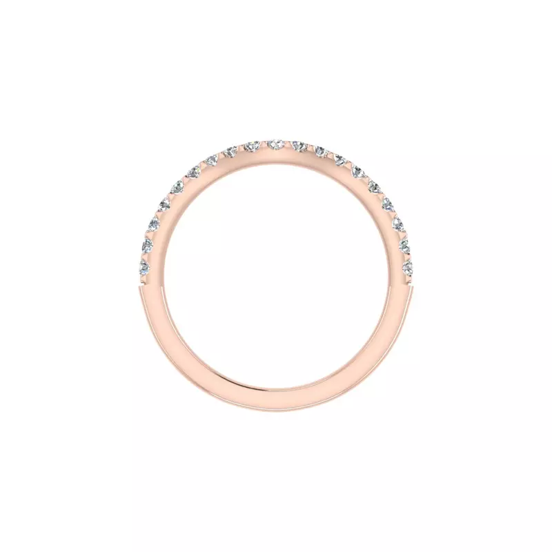 14K Rose Gold Rowan Pave Band