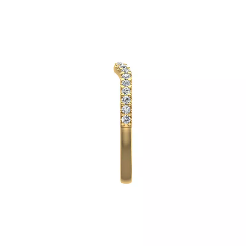 18K Yellow Gold Rowan Pave Band