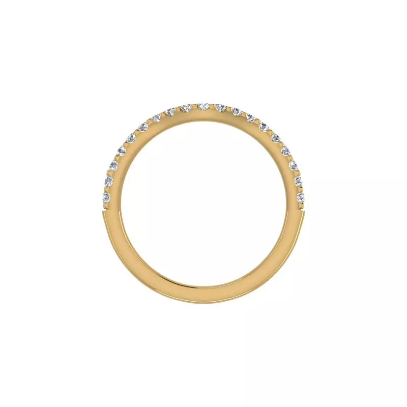 18K Yellow Gold Rowan Pave Band