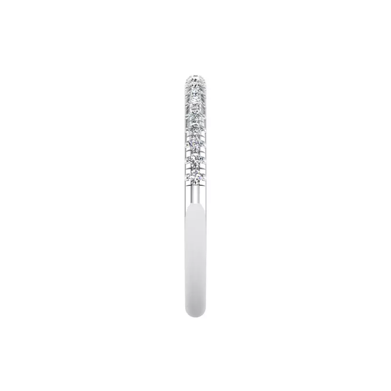 14K White Gold Dahlia Pave Band