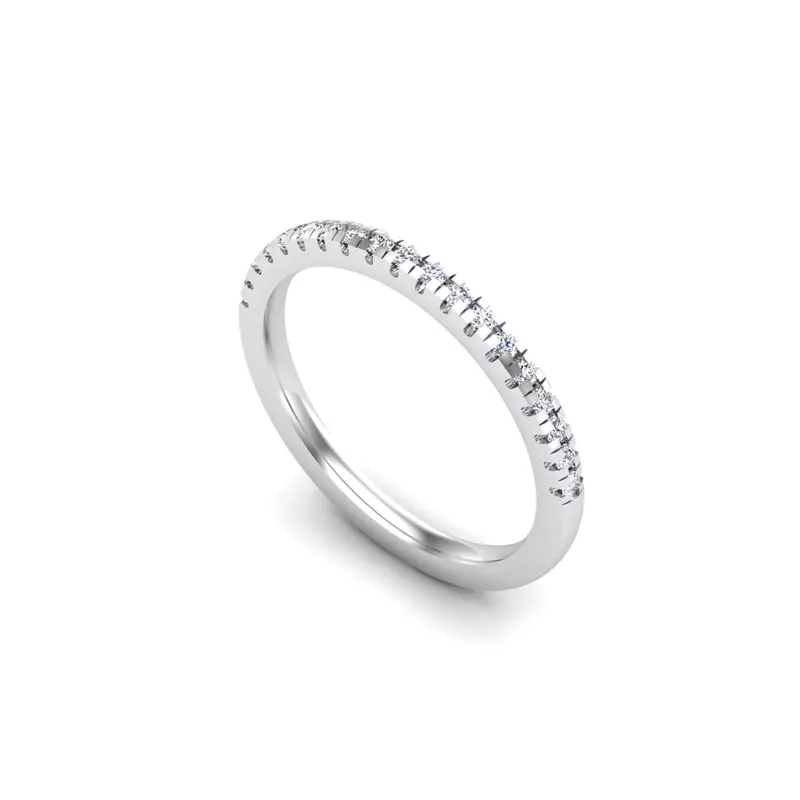 14K White Gold Celeste Pave Band