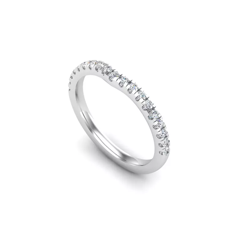 14K White Gold Phoebe Pave Band