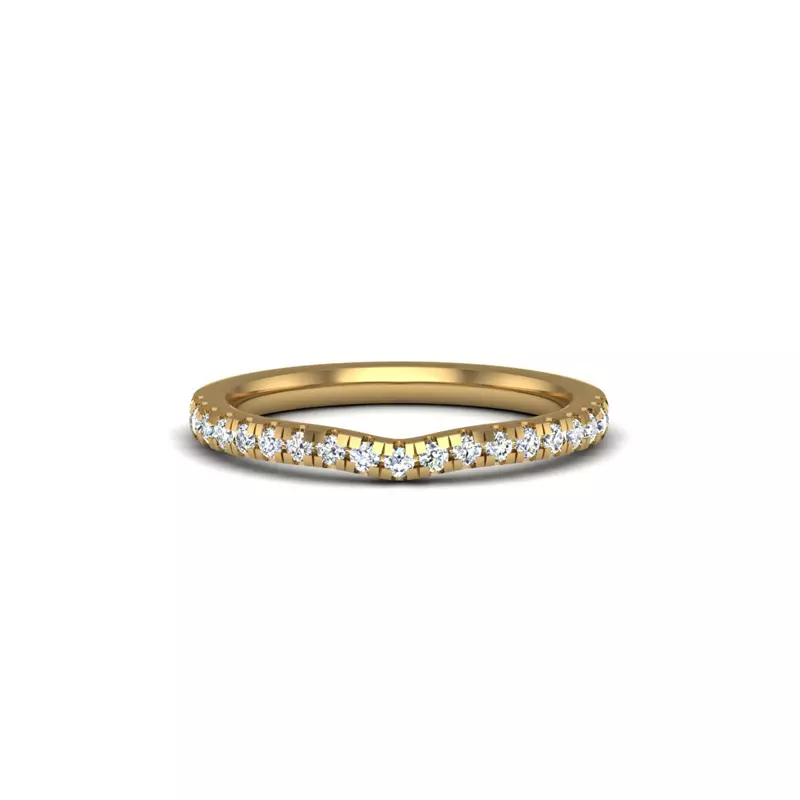 18K Yellow Gold Phoebe Pave Band