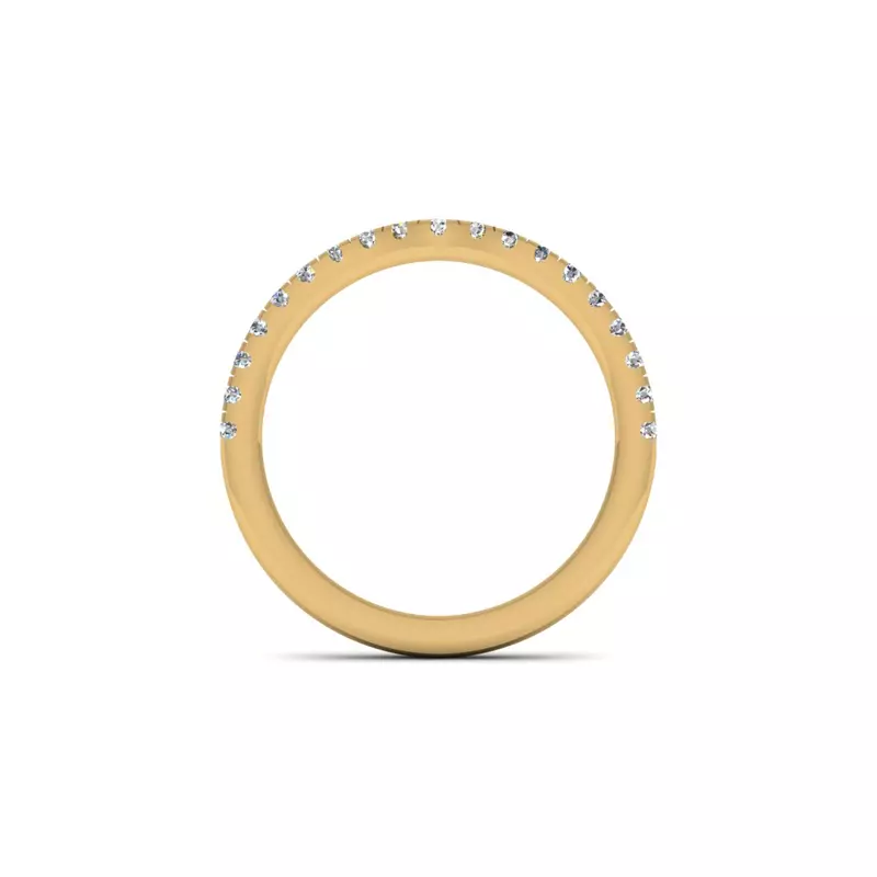 18K Yellow Gold Phoebe Pave Band