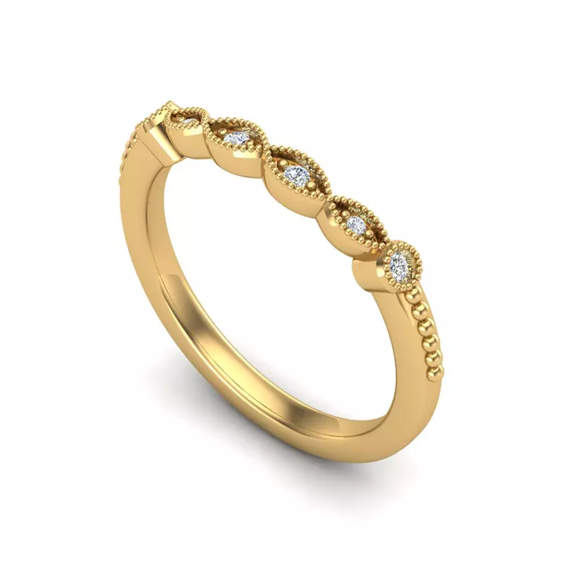 18K Yellow Gold Camilla Pave Band